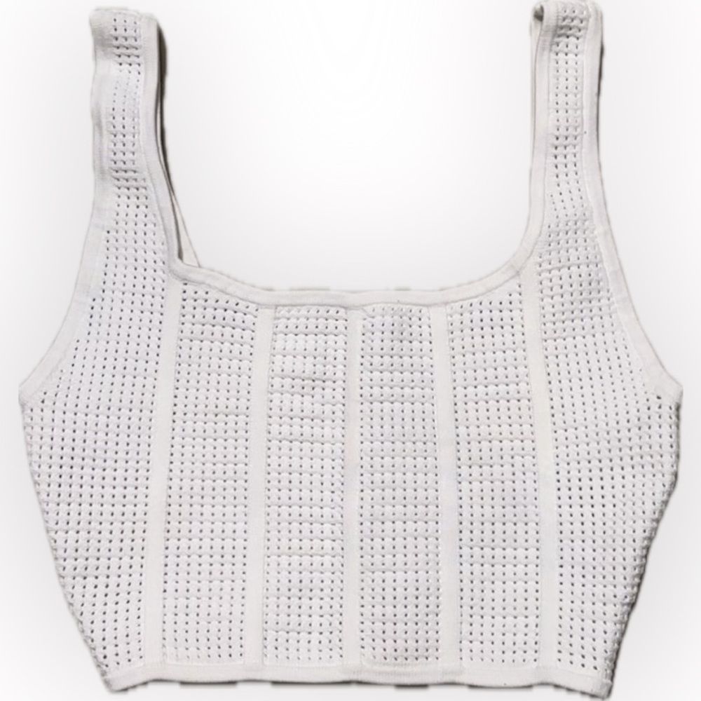 Aritzia Babaton Sculpt Knit Squareneck Cropped Tank - Picture 7 of 12